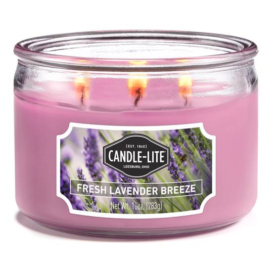 Candle-lite 3-Wick Fresh Lavender Breeze Jar Candle (10 oz)
