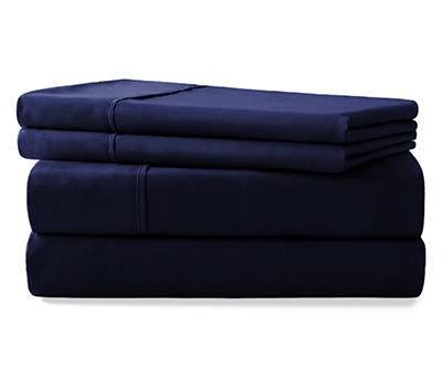 Real Living Microfiber Sheet Set (queen/navy blue)