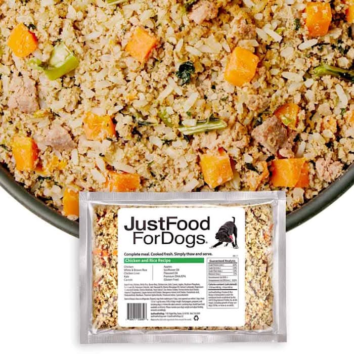 JustFoodForDogs Daily Diets Chicken & Rice Frozen Dog Food, 72 oz.