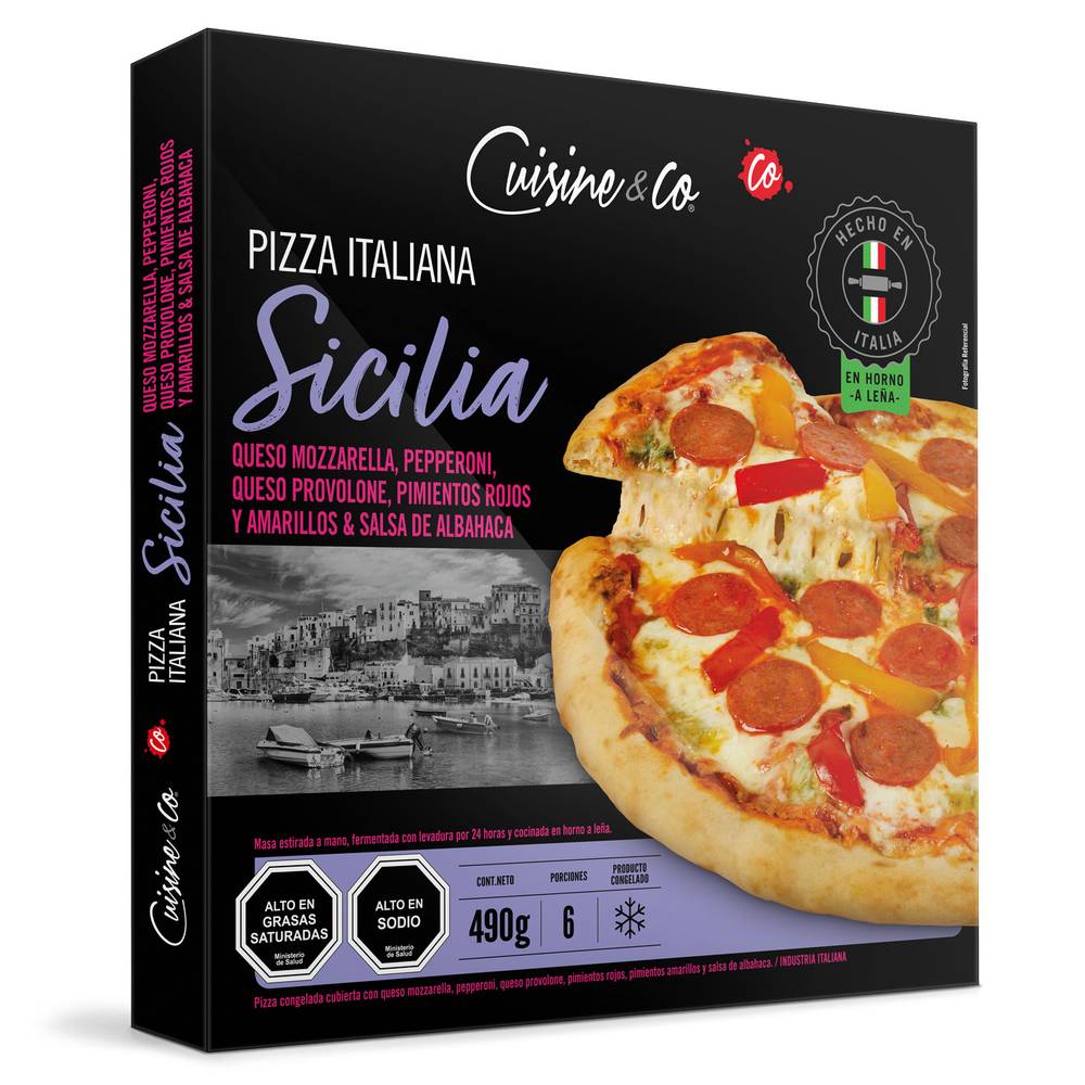 Cuisine & co pizza italia sicilia (caja 490 g)