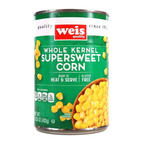 Weis Quality Whole Kernel Corn Crisp'n Sweet Golden