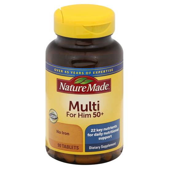 Nature Made Multi For Him 50+ Supplement (90 ct)