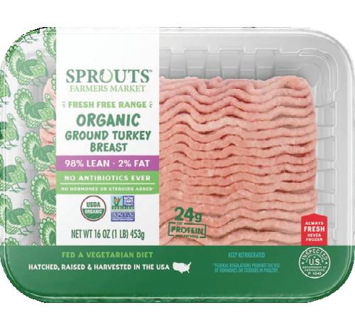 Sprouts Organic 98% Lean Fresh Ground Turkey Breast