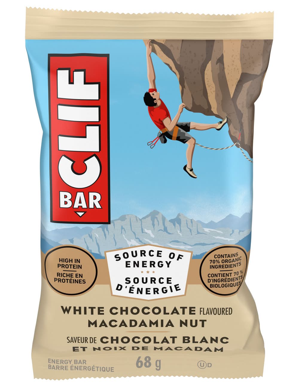 CLIF Bar Energy Bar, White Chocolate Macadamia Nut (68 g)