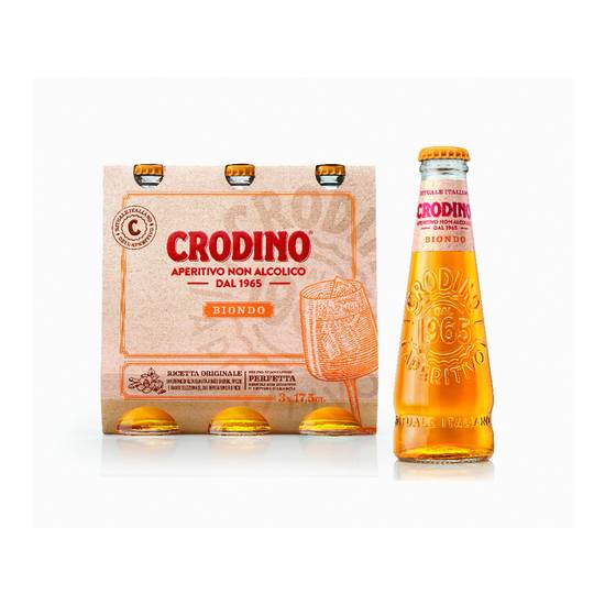 Crodino - Apéritif sans alcool (3 pièces, 525 ml)