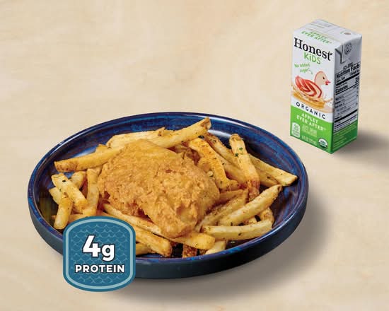 KIDS BATTERED FISH & CHIPS