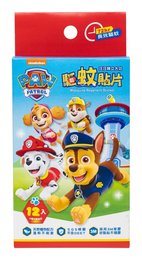 汪汪隊立大功驅蚊貼片12入