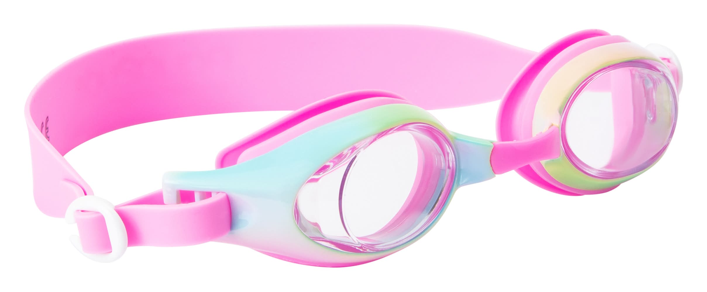 Aqua2Ude™ Girls Swim Goggles Pink/Green Ombre