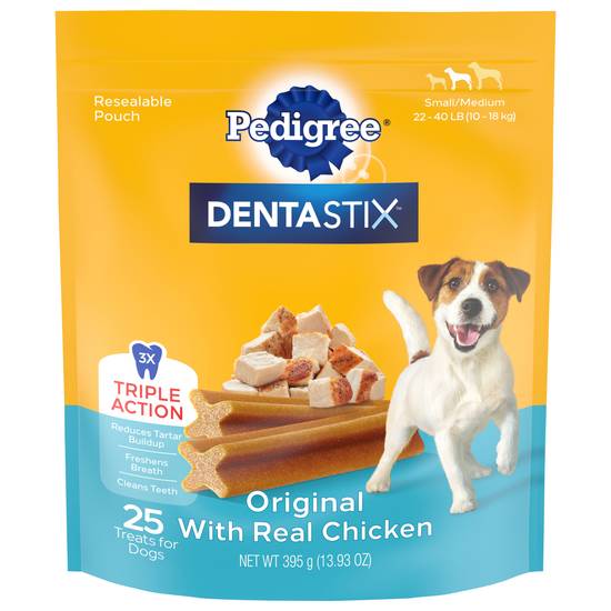 Pedigree Small/Medium Original With Real Chicken Treats For Dogs