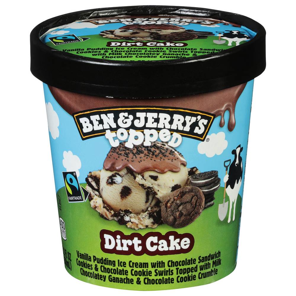 Ben & Jerry's Topped Dirt Cake Ice Cream (15.2 fl oz)