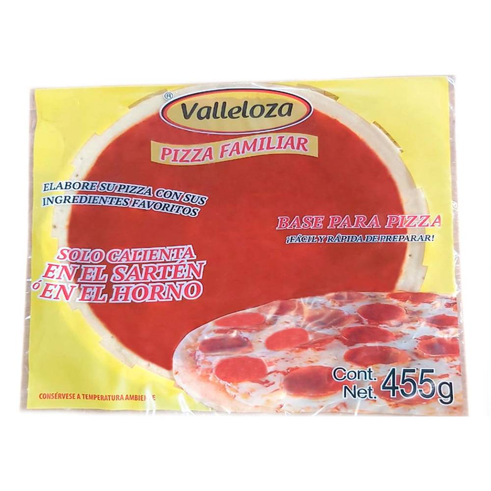 Valleloza base para pizza (455 g)