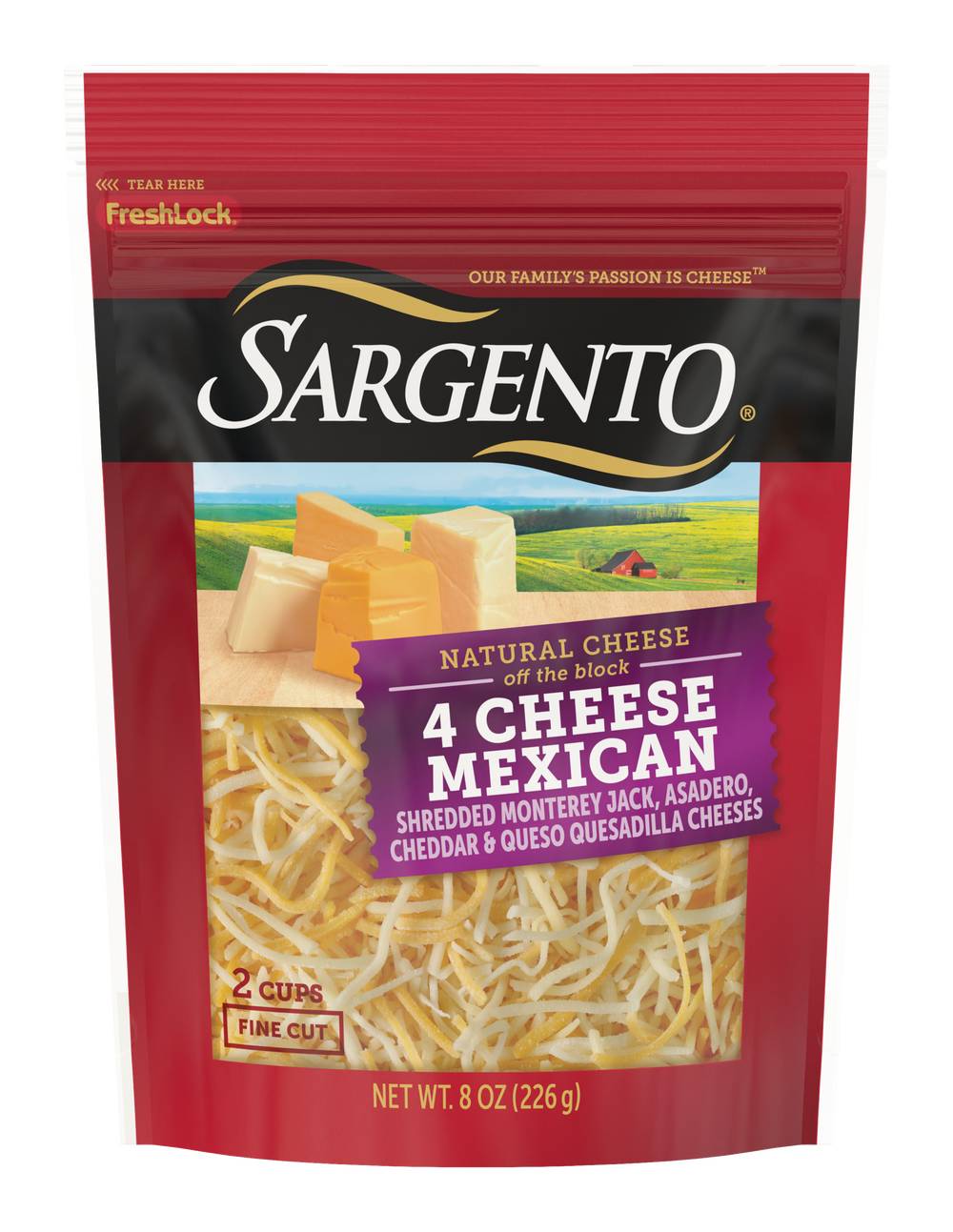 Sargento Shredded 4 Cheese Fine Cut Mexican Cheese