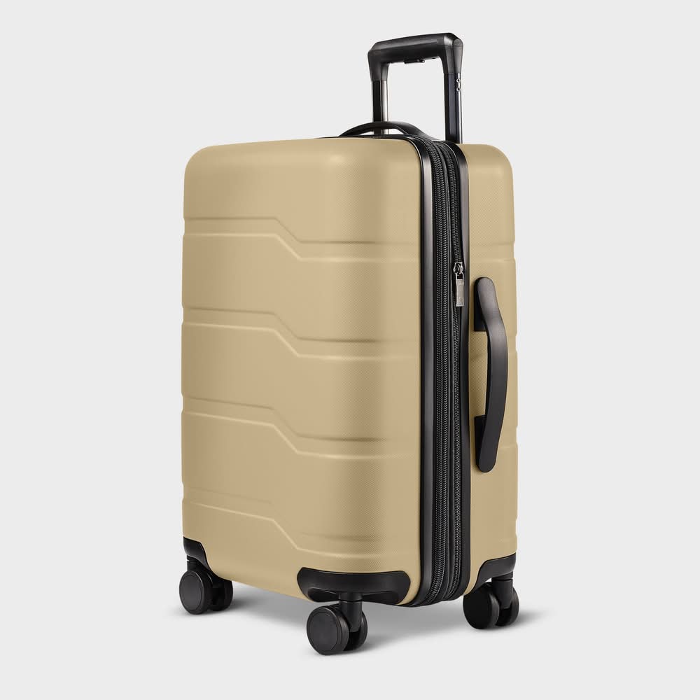 Open Story Hardside Carry on Spinner Suitcase, Beige