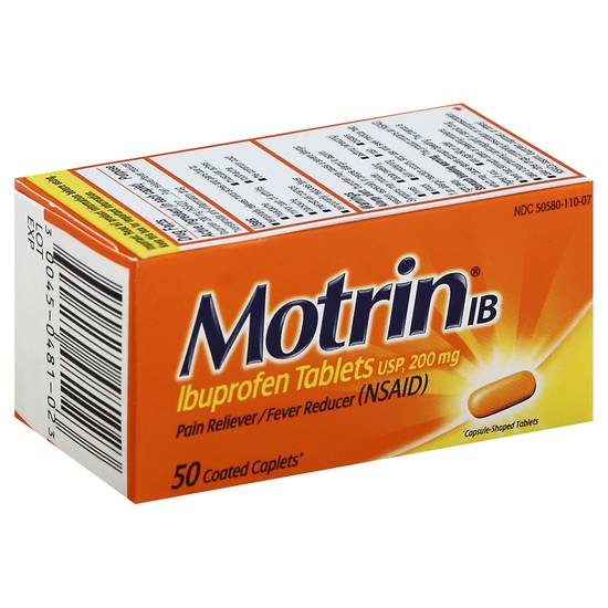 Motrin Ib Ibuprofen Pain Reliever/Fever Reducer (50 ct)