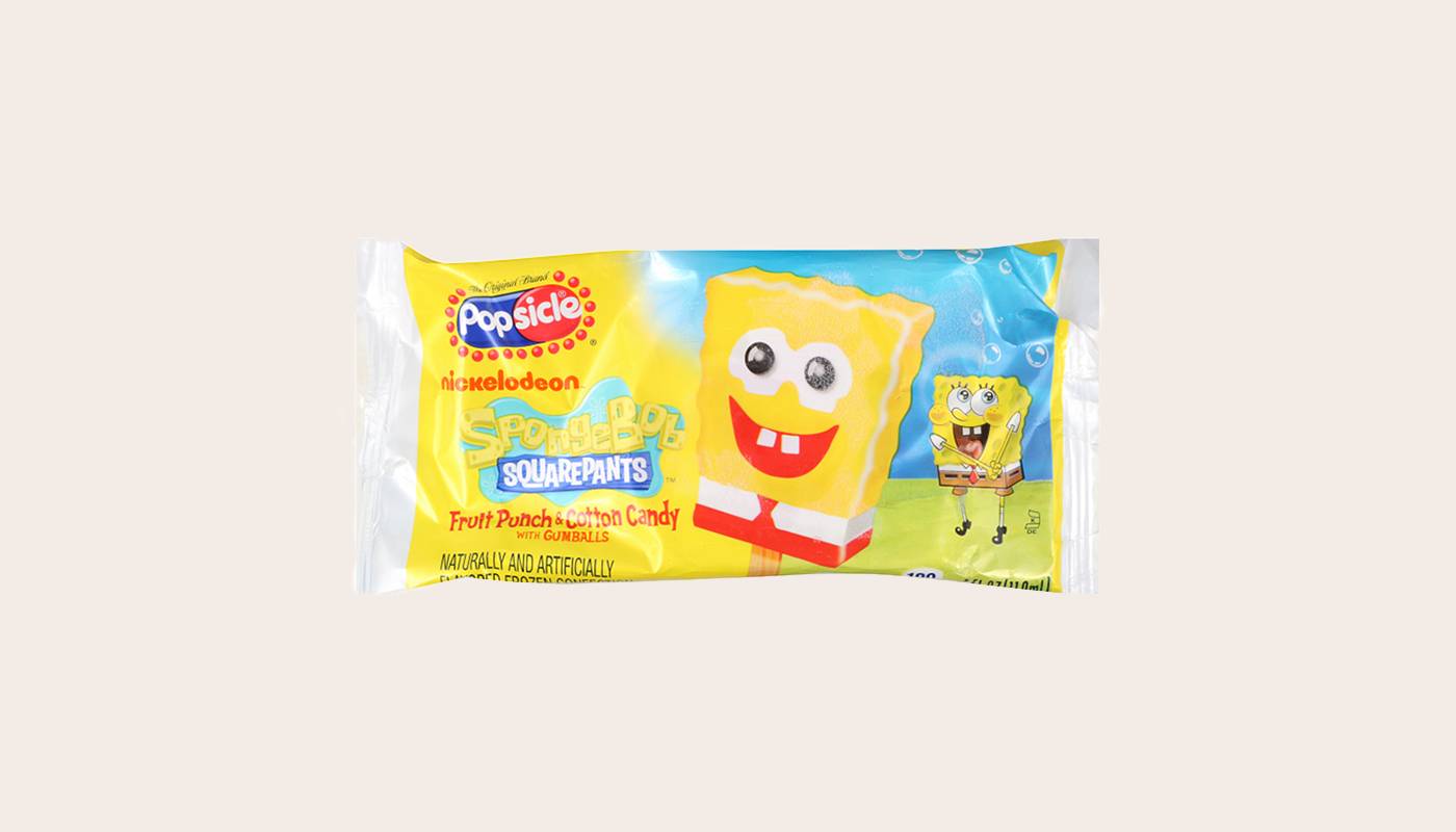 Sponge Bob Ice Pop 3.8oz