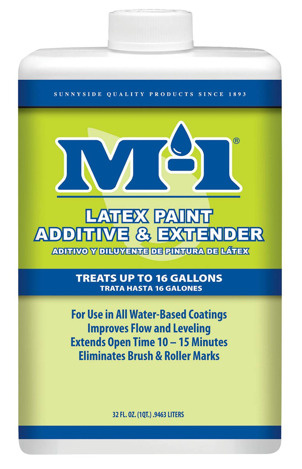 M-1 Latex-Based Extender, Treats 16- Gallons, Interior/Exterior Paint Texture Additive (Actual Net Contents: 32-fl oz) | 70332M