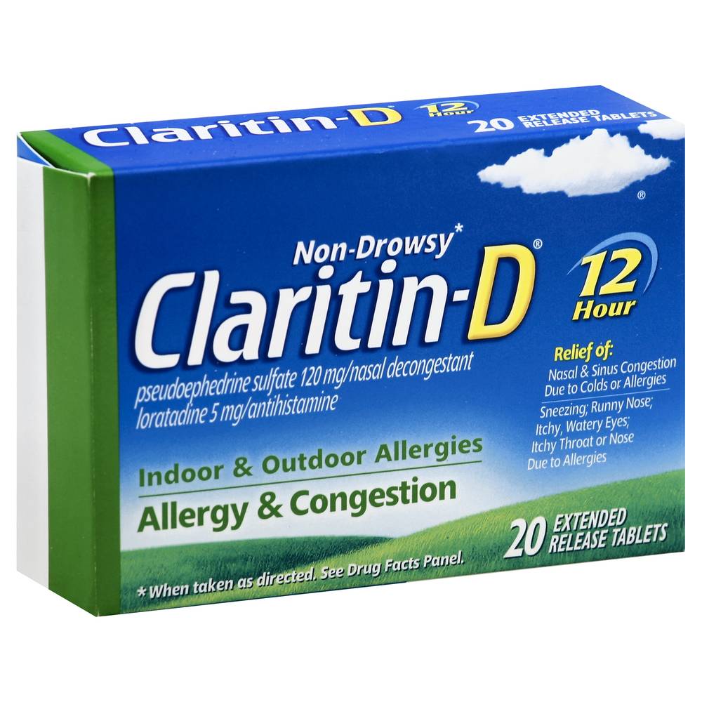 Claritin D Indoor & Outdoor Allergy & Congestion