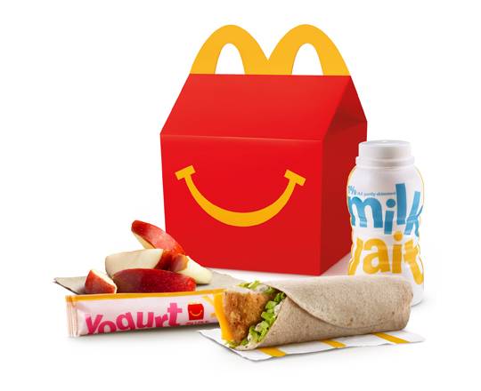 Happy Meal Crispy Chicken Snack Wrap with Apple Slices [350-460 Cals]
