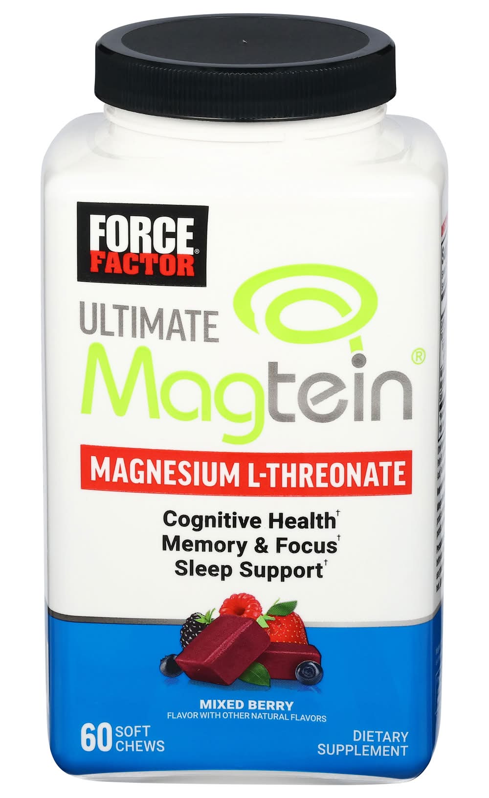 Force Factor Ultimate Magnesium L-Threonate Supplementary, Mixed Berry (60 ct)