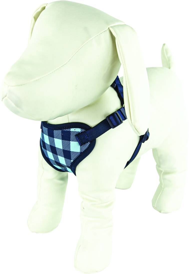 Play On Dog Harness, S, Checker
