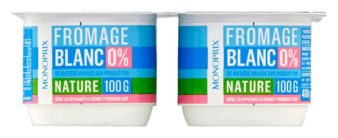 Monoprix - Fromage blanc 0% nature (4)