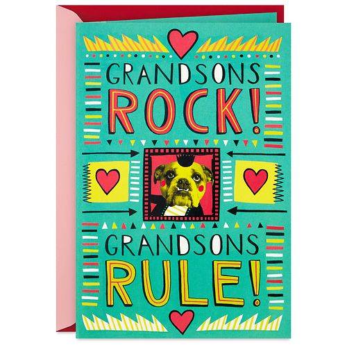 Hallmark Valentine's Day Card for Grandson (Grandsons Rock) S47 - 1.0 ea