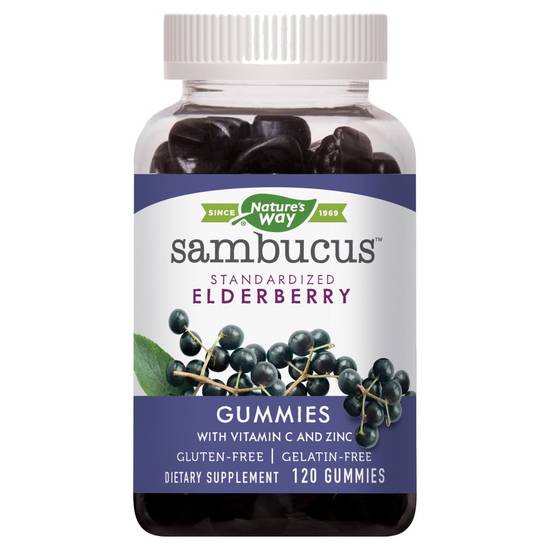 Nature's Way Sambucus Elderberry Gummies (120 ct)