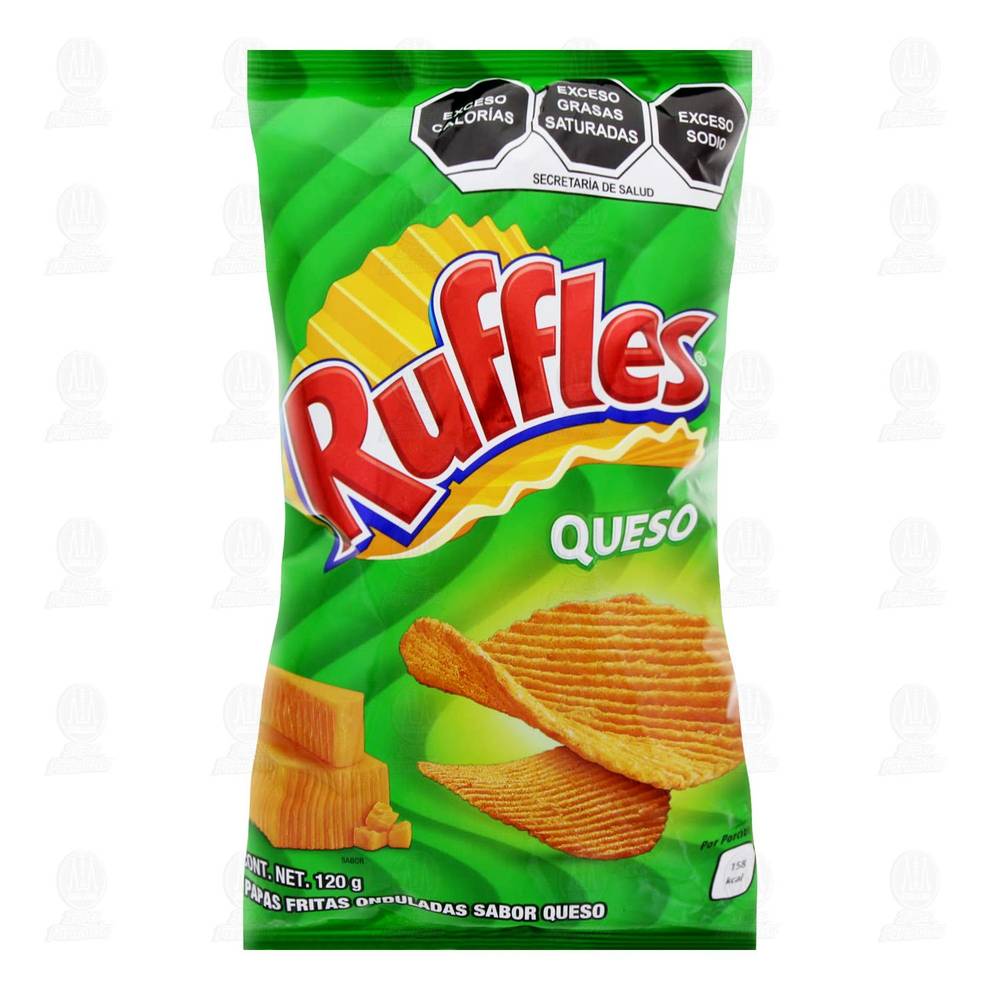 Ruffles · Papas fritas onduladas, queso (120 g)