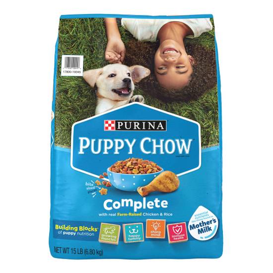Purina Puppy Chow High Protein Dry Puppy Food, Complete With Real Chicken - 15 Lb. Bag