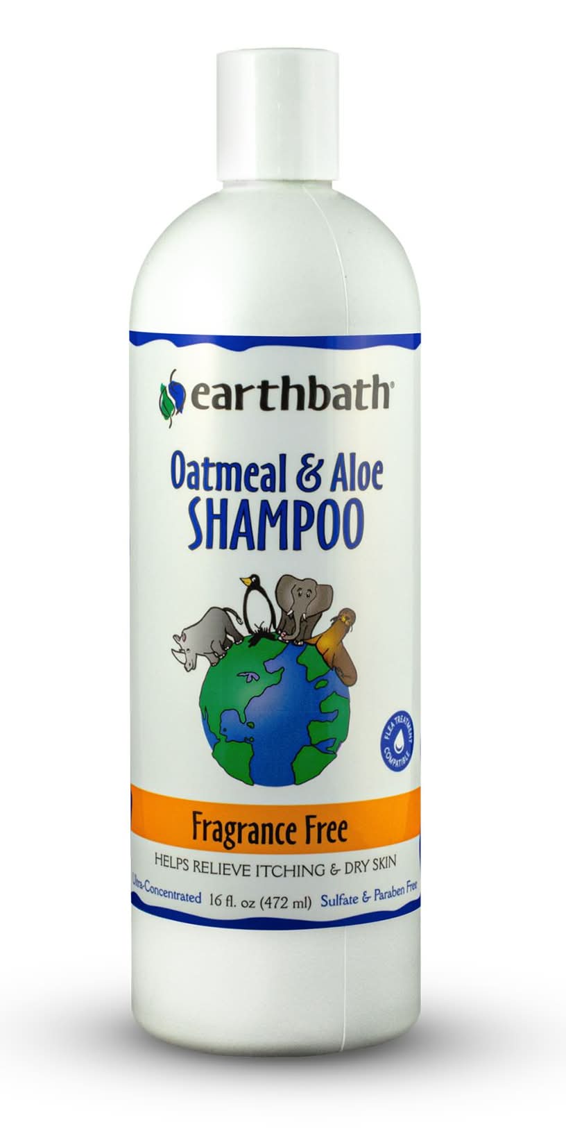 earthbath® Oatmeal & Aloe Dog Shampoo - Fragrance Free 16oz (Size: 16 Fl Oz)