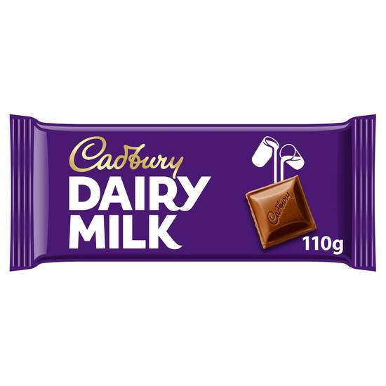 SAVE £0.30 Cadbury Dairy Milk Chocolate Bar 110g