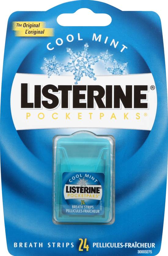 Listerine Pocketpaks Cool Mint Breath Strips ( 24 ct )