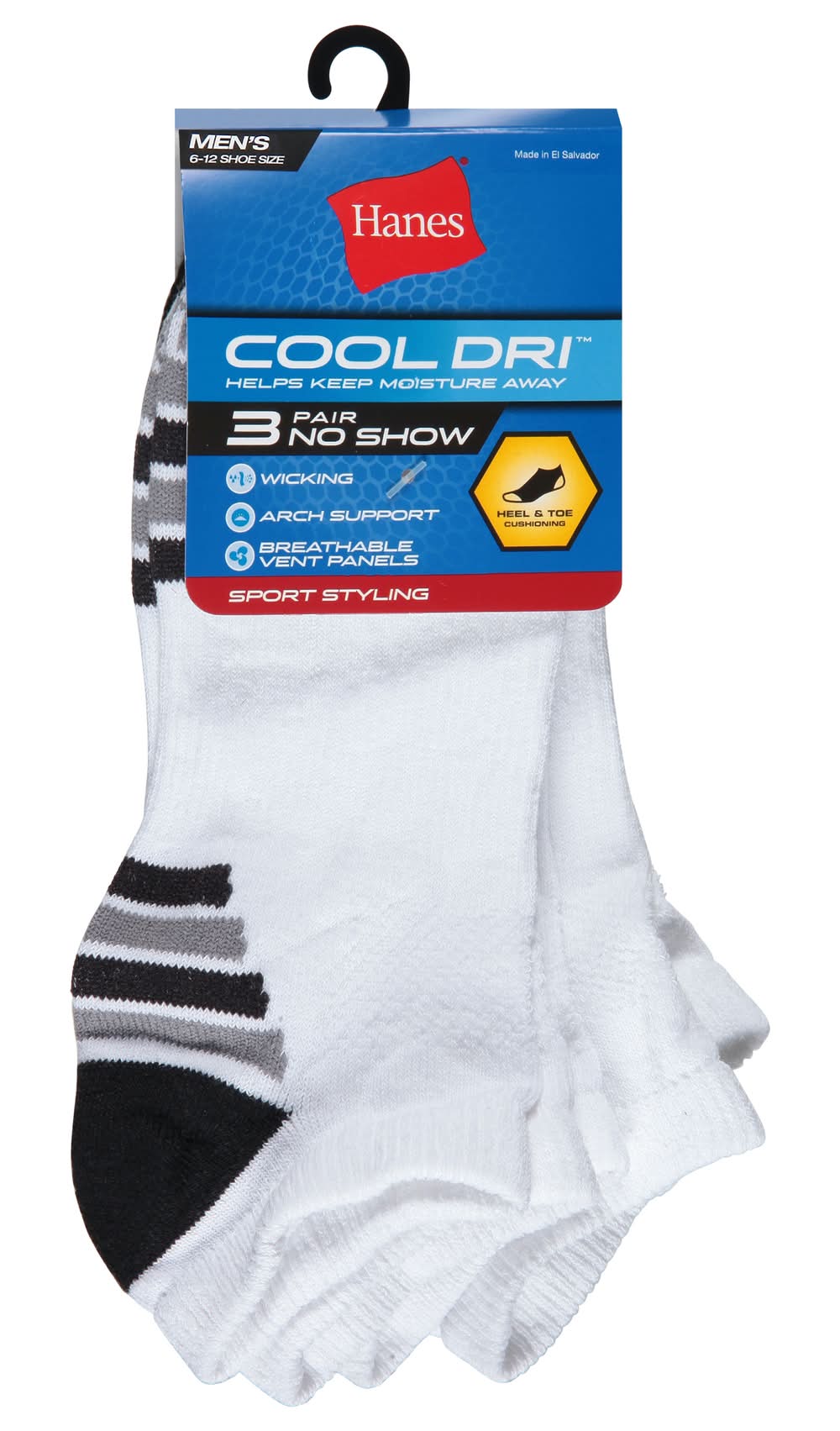 Hanes Men's No Show Size 6-12 Socks