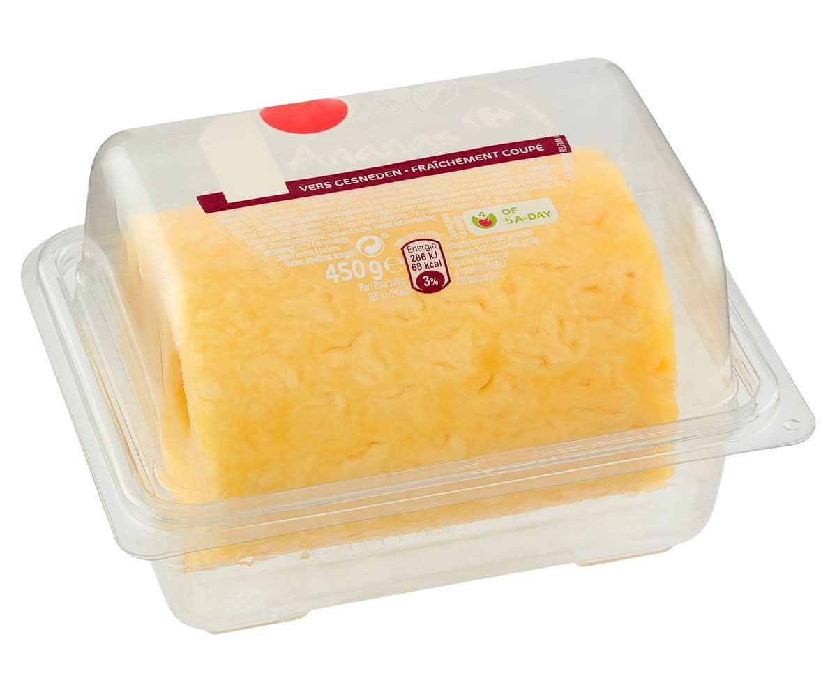 Carrefour Ananas Fraîchement Coupé 450 g