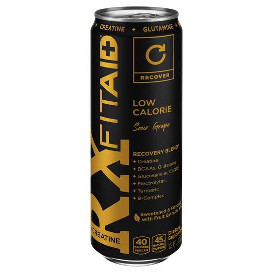 Fitaid Rx Low Calorie Recovery Blend Energy Drink (sour grapes )