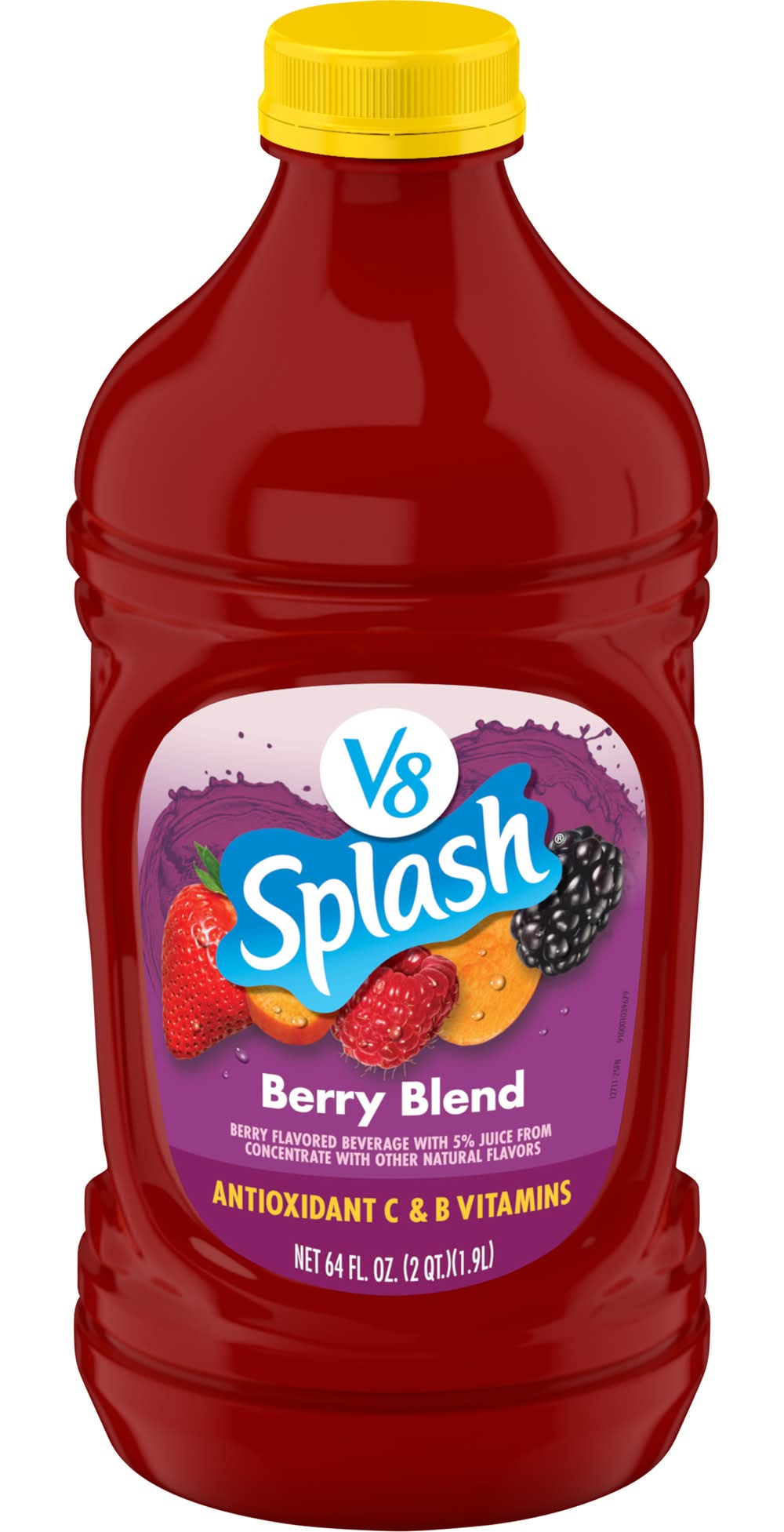 V8 Splash Antioxidant C & B Vitamins Fruit Juice, Berry Blend (64 fl oz)