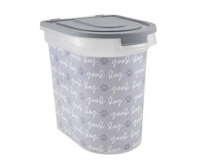 "Good Dog" Pet Food Storage Container with Scoop, 26 lbs.
