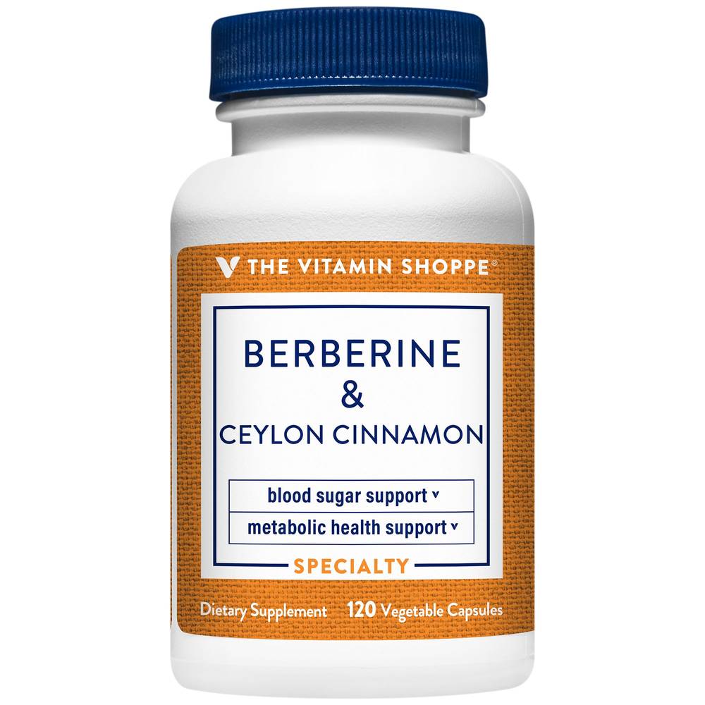 The Vitamin Shoppe Berberine and Ceylon Cinnamon (120 ct)