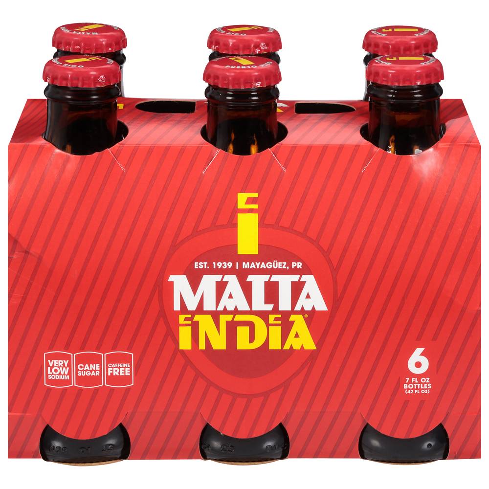 Malta India Non Alcoholic Malt Beverage (6 x 7 fl oz)