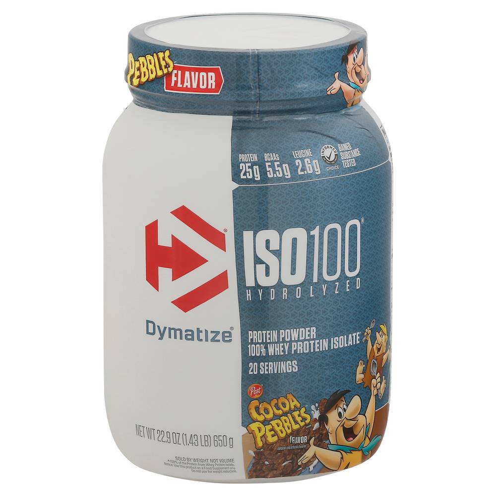 Dymatize Iso100 Hydrolyzed Protein Powder, Cocoa Pebbles (22.9 oz)