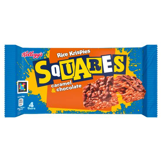 Kellogg's Squares Rice Krispies Curious Caramel & Chocolate Bar (4 ct)