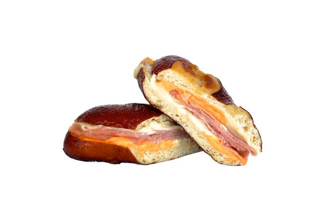 Ham & Cheese on Pretzel