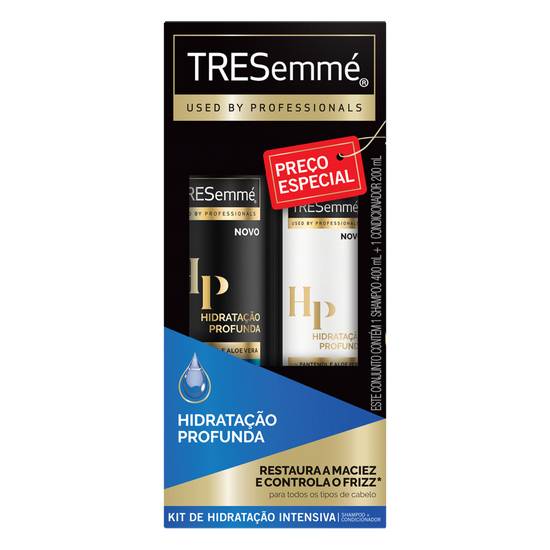 Tresemmé kit hidratação profunda shampoo 400 ml + condicionador 200 ml (2 itens)
