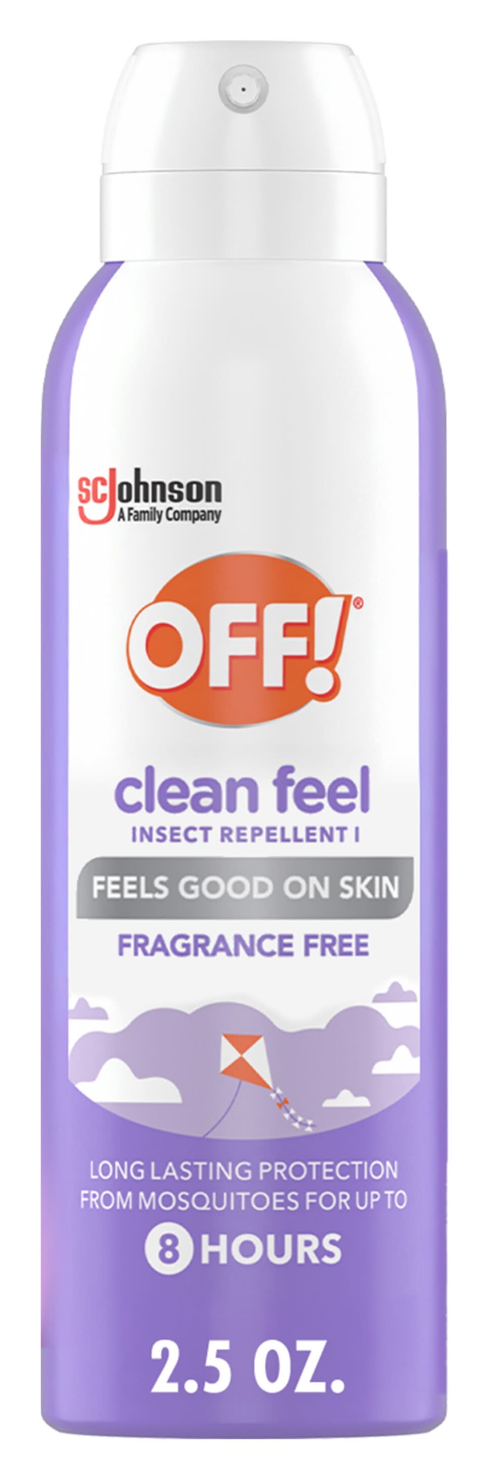 OFF! Clean Feel Mosquito Repellent Picaridin Deet Free Bug Spray (2.5 oz)