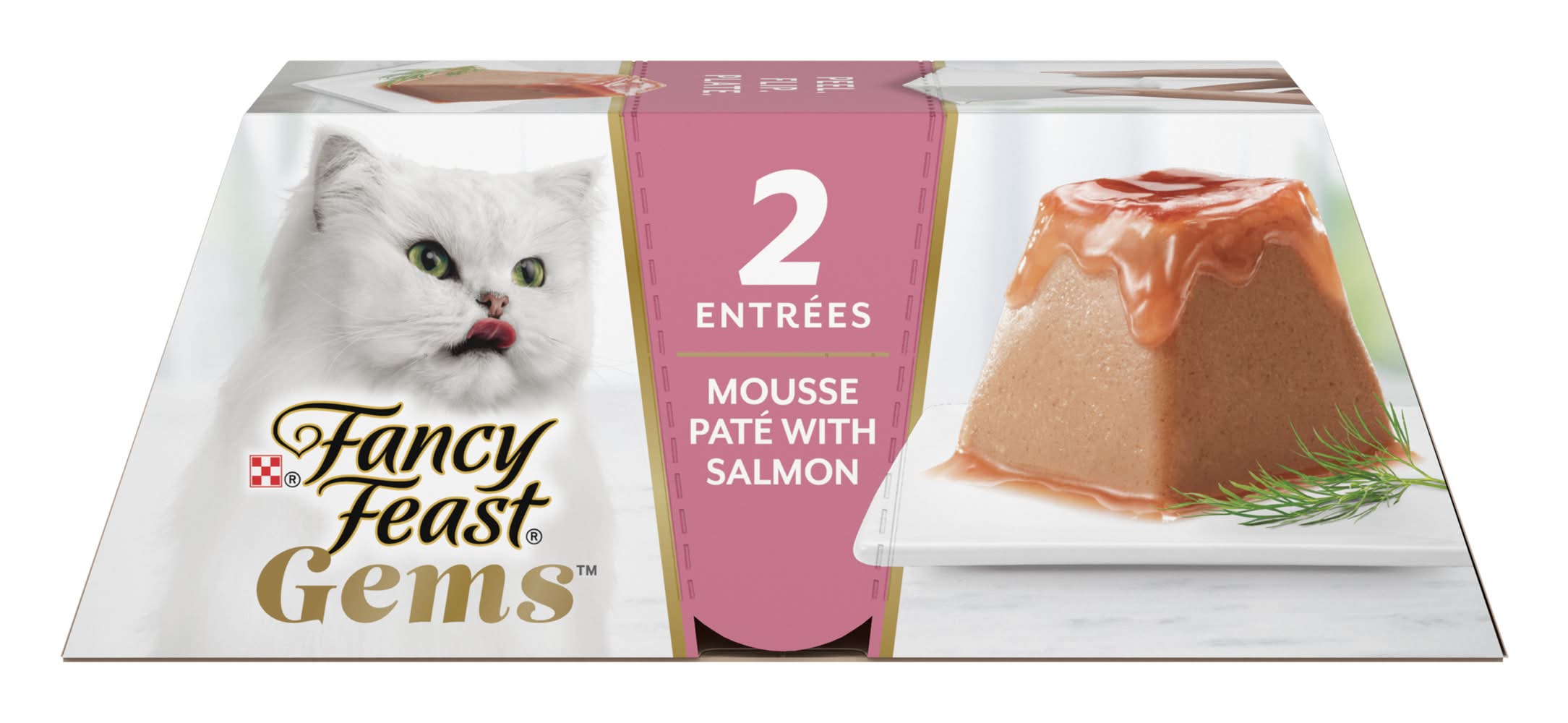 Purina Fancy Feast Gems Mousse Pate Salmon & Gravy Wet Cat Food (4 oz, 2 ct)