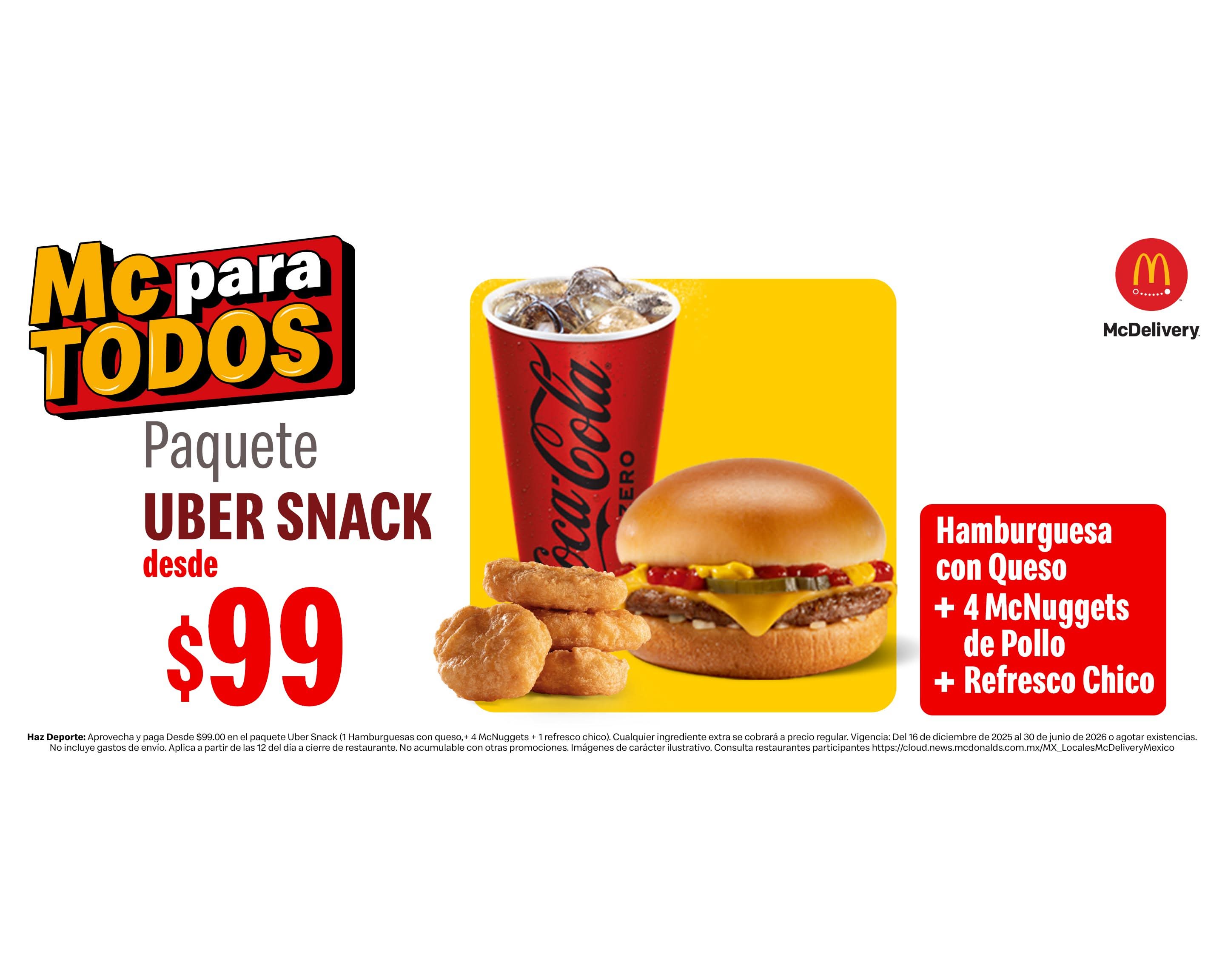 McDonald's El Rosario Menú y Precios - Pide a Domicilio en Ciudad de