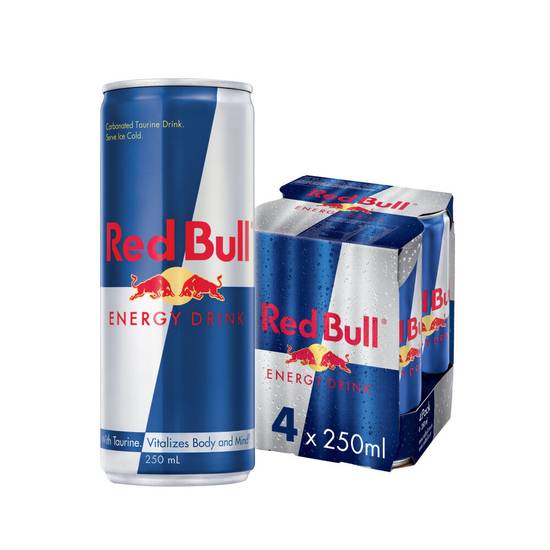 Red Bull Energy Drink 4x250ml 4 pack