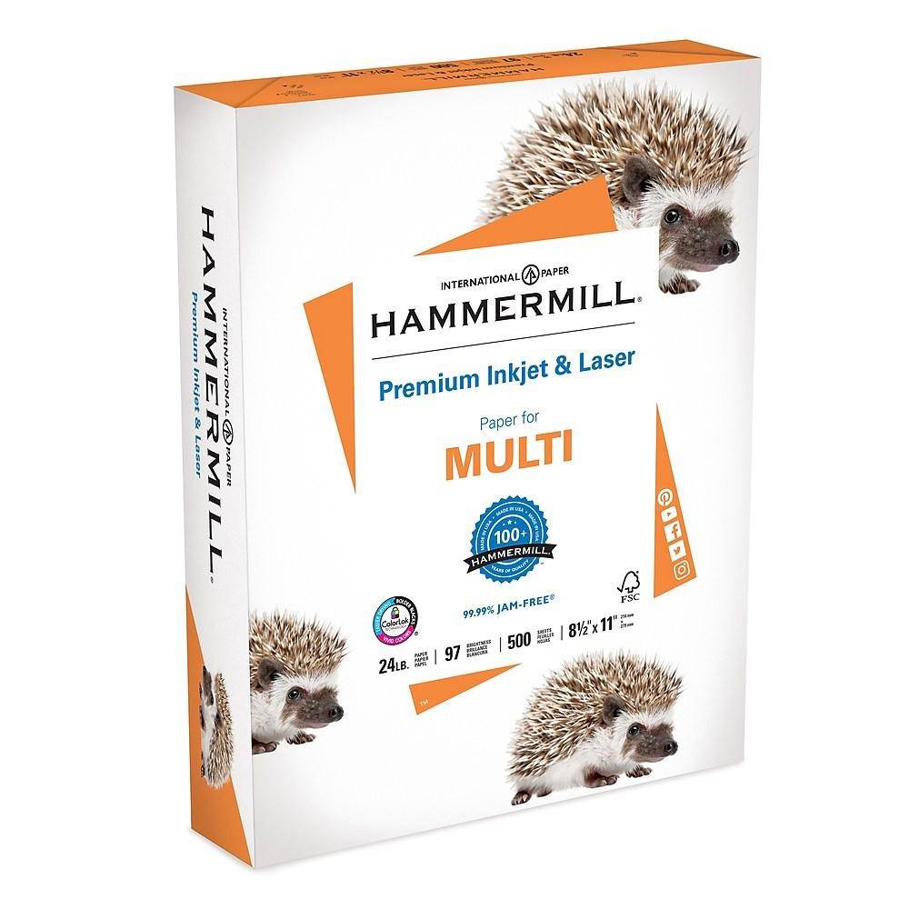 Hammermill Premium Inkjet & Laser Fsc Certified Paper Bright Ream