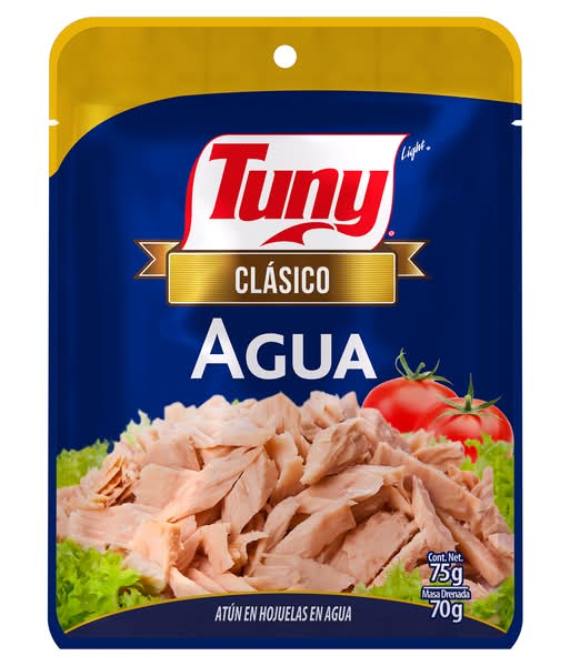Tuny · Clásico atún aleta amarilla en trozos en agua (75 g)