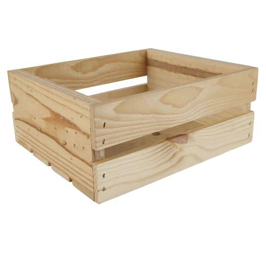 Make Market Half Wood Crate, 11 In